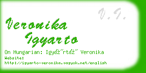 veronika igyarto business card